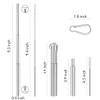 ANAB GI Reusable Straw Collapsible Metal Drinking Straw Portable Straw with case (Gold) view 4