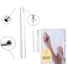 ANAB GI Reusable Straw Collapsible Metal Drinking Straw Portable Straw with case (Pink) view 3