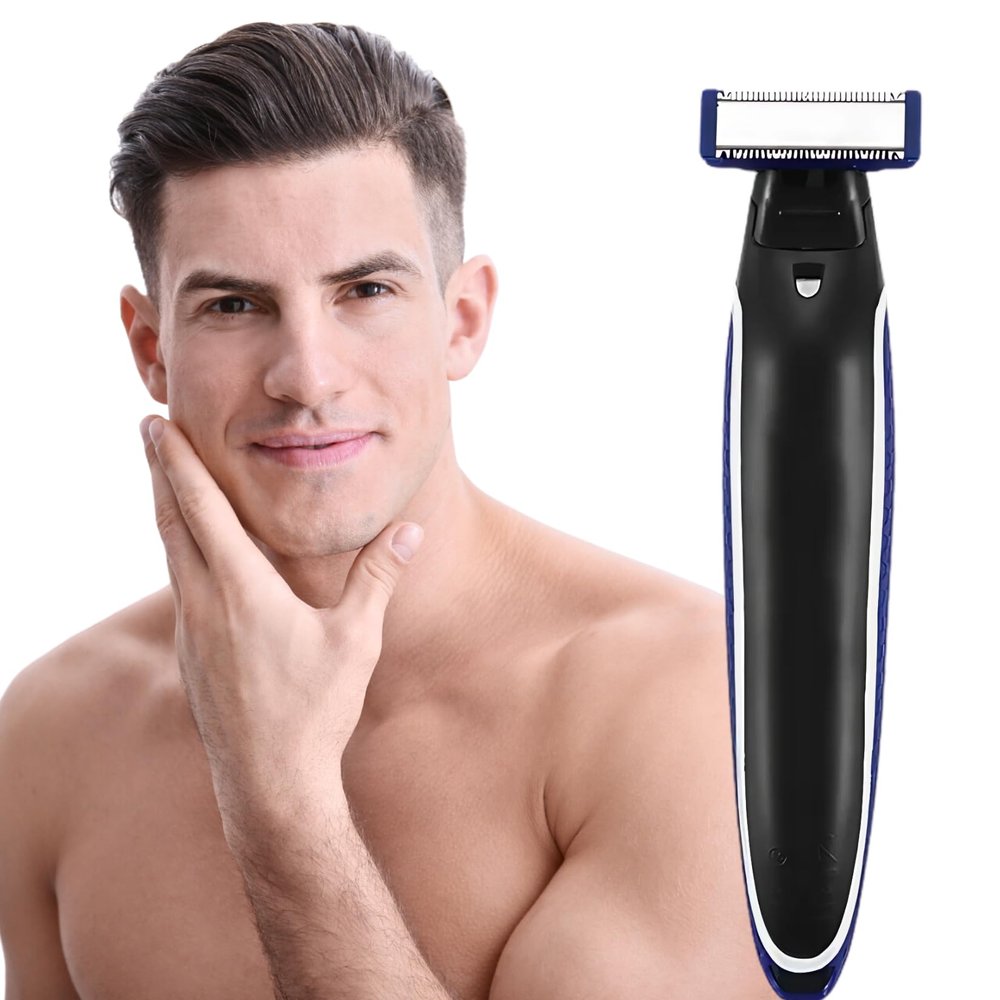 Drumstone ( Special Warranty) Waterproof Rechargeable Electric Razor for Men | Cordless Shaving Machine with Trimmer | Wet/Dry Shaver for Sensitive Skin | High-Speed Personal Grooming