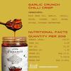 RAMANO'S Garlic Crunch Chilli Crisp Oil 240Gms, Extra Crispy Garlic, Onion Bits, Sichuan Peppercorns with 5 Hand-Picked Chillies, Savoury Spicy Topping for Rice, Noodles, Eggs, Pizza and Ramen view 2