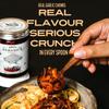 RAMANO'S Garlic Crunch Chilli Crisp Oil 240Gms, Extra Crispy Garlic, Onion Bits, Sichuan Peppercorns with 5 Hand-Picked Chillies, Savoury Spicy Topping for Rice, Noodles, Eggs, Pizza and Ramen view 4