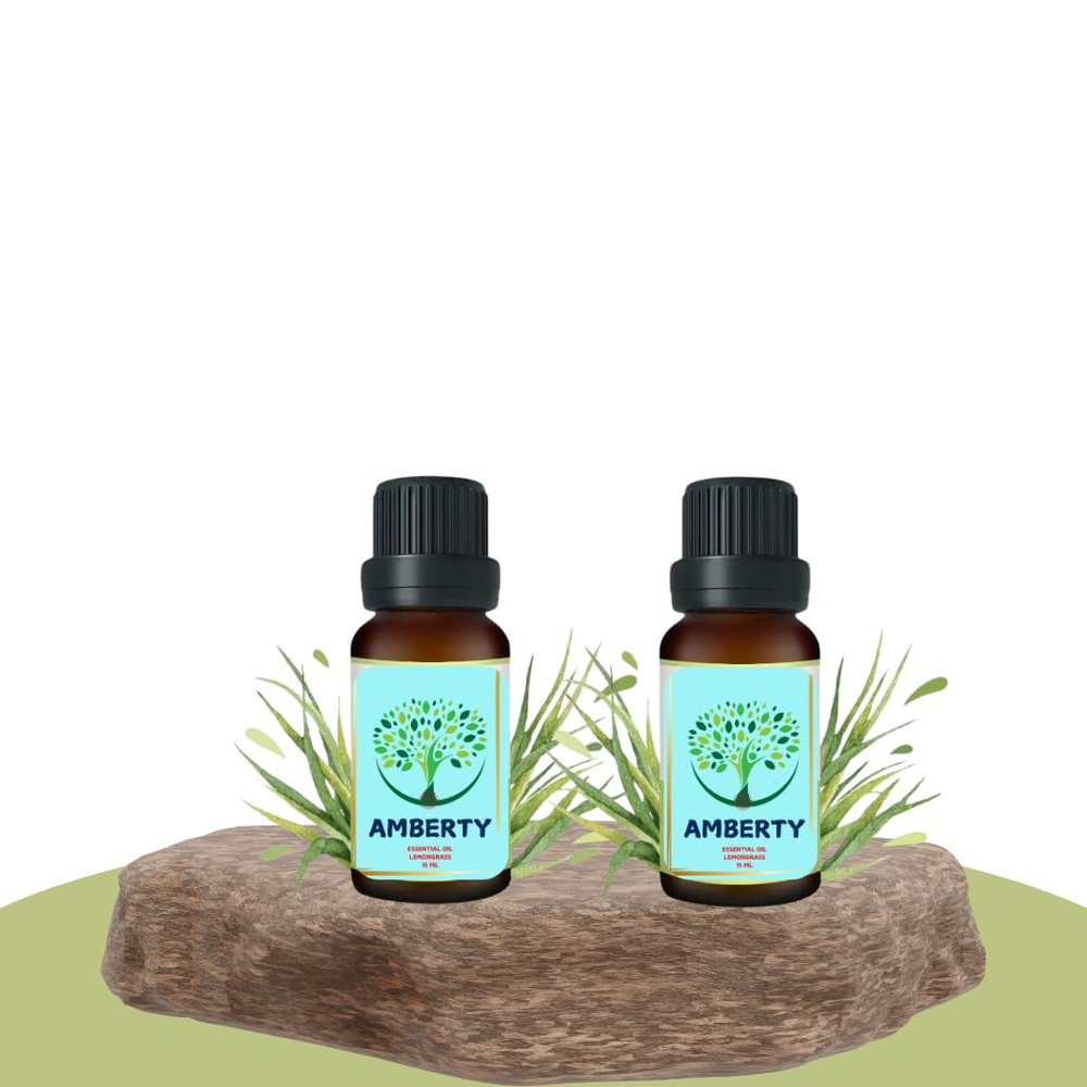 AMBERTY LemonGrass Oil, LEMON GRASS Essential Oil (15Ml + 15Ml) Pack of 2