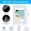 PARYAVARAN BPA Free Pre-cut Bags 17X25 cm 100 Pcs Thickened Embossed Commercial Grade Meal Storage Seal Prep Meal Sous-Vide Cooking Heavy Duty Containers view 2