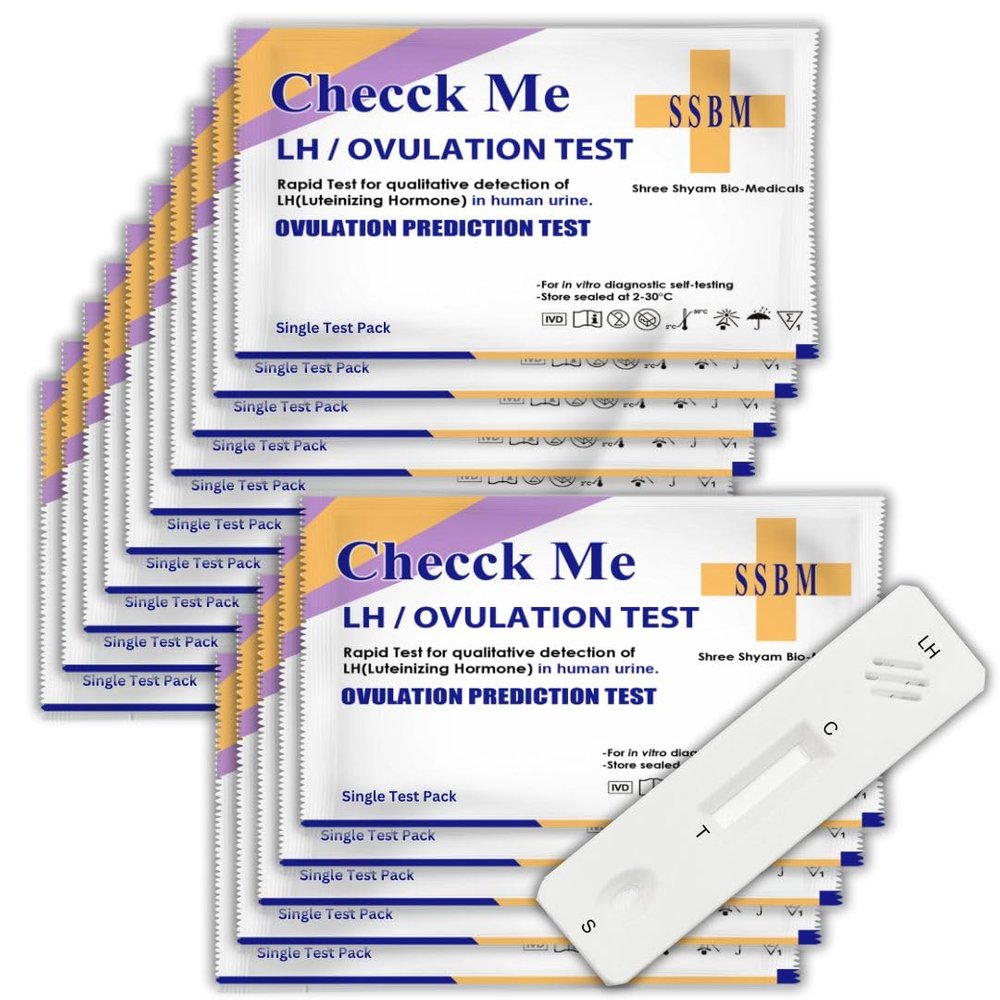 Checck Me Ovulation Test Kit for women planning pregnancy (Pack of 15)
