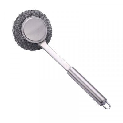 H&D PIPALIYA Stainless Steel Scrubbers with Handle, Cleaning Brush with Additional Scrubbers, Dish/Sink Brushes, Kitchen Cleaning Tool(Pack of- 1)