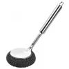 H&D PIPALIYA Stainless Steel Scrubbers with Handle, Cleaning Brush with Additional Scrubbers, Dish/Sink Brushes, Kitchen Cleaning Tool(Pack of- 1) view 2