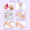 LRHAK Hair Removal Wax Kit Wax Heater Machine Roll on Wax Machine Painless Skin Types Hands, Legs White Chocolate Liposoluble Wax Easy To Home And Polur Use Wax view 2