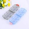 Bunzello Medicine Box-10 Slot Moisture Proof Lockable Plastic Pill or Tablet Storage Box | Mini Pocket Size Travel use medicine Organizer Box view 1