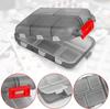 Bunzello Medicine Box-10 Slot Moisture Proof Lockable Plastic Pill or Tablet Storage Box | Mini Pocket Size Travel use medicine Organizer Box view 3