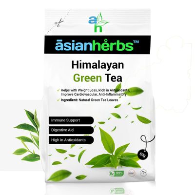 Asian Herbs Himalayan Green Tea - Enhance Wellness, Vitality, and Balance with a Refreshing, Natural Herbal Blend (50grams)