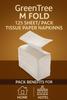 Green Tree Multifold Paper Towels M Fold 125 Sheet/Pack Tissue Paper Napkins Pack of 8 view 3