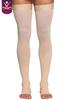 BLIZ SATTVA Class II Beige Lycra Medical Compression Stockings for Varicose Veins | 23-32 mm Hg graduated compression| Class II Mid-Thigh Compression Socks for Women & Men view 3