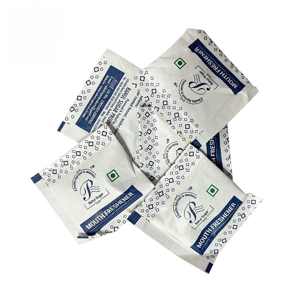 Rahul Sugar Products 2 in 1 Mouth Freshener, (Pack of 1) Sugar Coated Fennel, Misri, Fennel, 4g Pack of 500gm