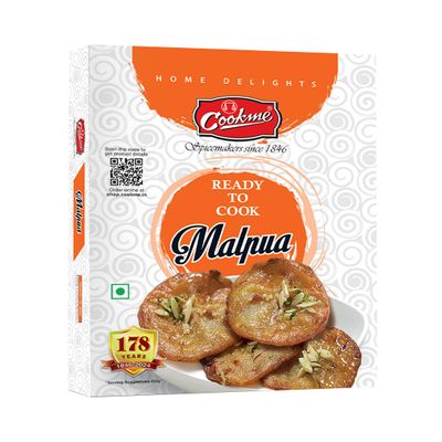 Cookme Bengali Dessert Malpua Mix 200g (2 Packs of 100g Each) | Authentic Bengali Sweet Mix | Easy-to-Make & Delicious | Perfect for Festivals & Celebrations