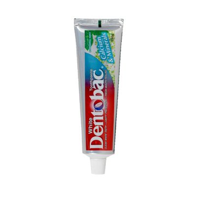 Dentobac White Toothpaste 150g (Pack of 1) Calcium & Mineral Formula for Stronger Teeth Whitening, Fresh Breath & Cavity Protection