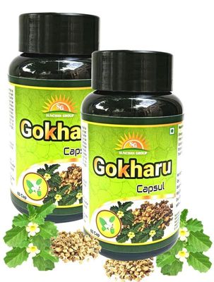 Sunchan Group Gokharu Capsule Tribulus terrestris Sabut whole Gokharu 120 Capsules (Pack of 2)