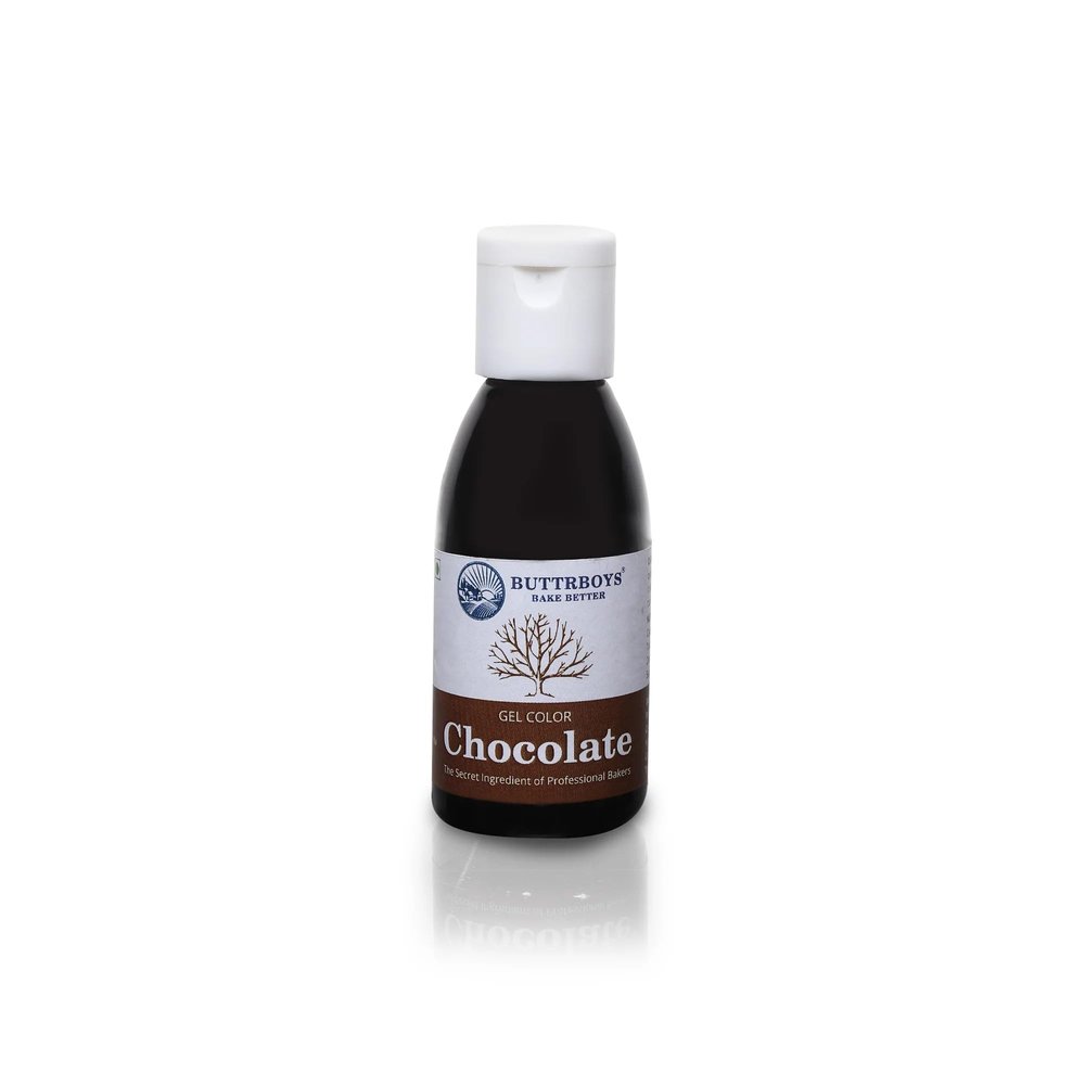 ButtrBoys Concentrated Choco White Food Gel Colour For Cakes Cookies And Other Desserts Colouring agent Baking Gel 28 ML