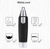 FLORY 3 in 1 Trimerm For Men & Women Nose & Ear beard Hair and Eyebrow Flawless Electronic for Dual-edge Blades Painless Hair Remover Trimmer,Eco Travel User Frindly Washable view 4