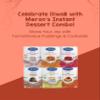 Meron Pack of 6| Vanilla Custard | Strawberry Jelly |Orange Jelly| Strawberry Custard | Chocolate Pudding | Caramel Pudding | Vegan view 3