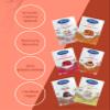 Meron Pack of 6| Vanilla Custard | Strawberry Jelly |Orange Jelly| Strawberry Custard | Chocolate Pudding | Caramel Pudding | Vegan view 4