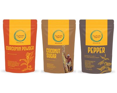 Karuthedathu Organics | Golden Milk (250 Grams) | Turmeric Milk | Haldi Doodh | Bedtime Drink | Ayurvedic Health Drink |