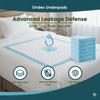 Ondex Disposable Underpads, Extra Large 60 x 90 Cm, [ 10 Pieces ] , High Absorbency, 5 Layer Leak Proof for Adults, Baby, Patients & Hospitals and Nursing Homes (Pack of 10) view 2
