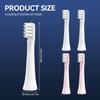 ZIBUYU 5pcs MI Toothbrush Head, Soft Brush Heads for Electric Toothbrush Heads for Mijia/Mi Home T100/MES603 Series Sonic Electric Brush Ultra Fine Dupont Bristle for Senstive Teeth view 2