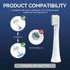 ZIBUYU 5pcs MI Toothbrush Head, Soft Brush Heads for Electric Toothbrush Heads for Mijia/Mi Home T100/MES603 Series Sonic Electric Brush Ultra Fine Dupont Bristle for Senstive Teeth view 3