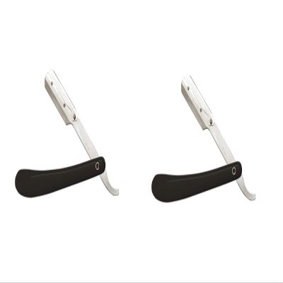 DESCTIDY Men Professional Barber Shaving Razor, Folding Straight Edge Razor Pack of 2 (2)