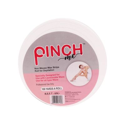 Pinch Me Non Woven Wax Strips Roll for Depilation, 100 Yards Approx, Body, Facial, Leg Hair Removal (3" X 100Yd)