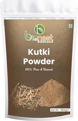 Bionest Herbals Kutki Powder - 100 gm | Picrorhiza Kurroa | Katuki | Kutaki | Liver Detox & Blood Sugar Support | Ayurvedic Herb