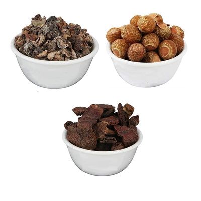 Gaur trading co 100% Natural Organic Amla, Reetha, Shikakai Powder For Hair Care For All Hair Type, 300G (Pack Of 3), 3 Count