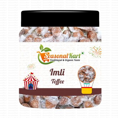 SEASONAL KART TASTY OR KHATHI MITHI IMLI CANDY |TAMARIND TOFFEE | CHATPATI IMLI TOFFEE | SWEET & SOUR TOFFEE | MANCHALI IMLI CANDY | JAR PACK (1KG JAR PACK)