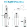 DOCAT Handheld Portable Bidet Spray Bottle for Toilet Retractable Bidet Angled Nozzle Jet Spray for Personal Hygiene Care with 2 Nozzles and Travel Pouch Bag (4 Modes Electric) view 3