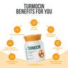 Healing Hands Turmocin Tablet for Effective Gut Health, Immunity, Wound Healing, Inflammation Relief with Goodness of Turmeric & Pepper, Clinically Proven, Herbal - 60 Tablets view 3
