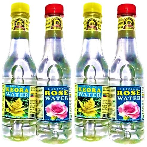 KR300x2 Keora300mlx2+Rose300mlx2 (Combo Pack of 4 bottle) Use For Biryani,Pulao,Fried Rice any Sweets & Other Recipes,It must be your choice