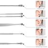 FAMOUS SHOP 6 in 1 Ear Wax Cleaner - Resuable Ear Cleaning Tools with Aluminum Tube - Ear Pick Wax Remover Tool Kit with Ear Curette Cleaner and Spring Ear Buds Cleaner Fit in Pocket/purse Great for Traveling-1Set view 4