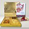 Almoda Creations Bhaidooj Festive Dryfruit Gift Box with Printed Message on Greeting Card (Design 2) view 1
