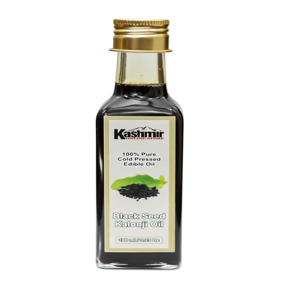 Kashmir Black Seed Oil (Kalonji Oil) | 100% Pure Cold Pressed & Unrefined | Edible Oil for Immunity, Hair & Skin(100ML)