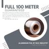 Aluminium Foil 100 meterfor Food Packing, Cooking, Baking | Super Saver Family Pack | Foil Paper for Food Wrap 11 Microns Thickness (Pack of 1) view 2
