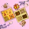 Almoda Creations Dry Fruit Gift Hamper Laxmi Ganesh Yantra Tika Set for All Occassions Bhai dooj Diwali (Design 3) view 1