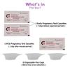 B-Arm Early Pregnancy tests(upto 7 days)& normal HCG test Kit Combo with 99% Accuracy |One-step Pregnancy Test at Home for Women| 2 Early HCG Test kit, 1 Normal HCG Test kit & Free Pee Collection Cups view 4