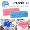 7STYLES Kitchen Roll Kitchen Tissue roll Cleaning Wipes Washable & Reusable Quick Dry Non-Woven Dish Towels for Home & Kitchen Cleansing Super Absorbent Soft & Hygienic 100 Pulls each Roll (Packof 5) view 4