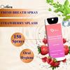 QELICA Mens and Womens Strawberry Splash, Blue Mint Instant Mouth Freshner Spray | Longlasting Freshness, Gumand Tooth Protection |Multi | 10 G (Pack of 2) view 3