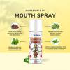 QELICA Mens and Womens Polar Mint & Double Apple Instant Mouth Freshner Spray | Longlasting Freshness, Gumand Tooth Protection |Multi | 10 G (Pack of 2) view 4