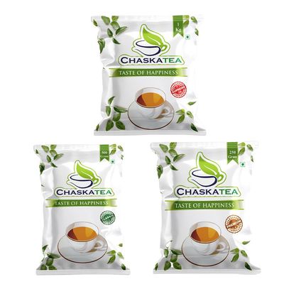 Assam Aroma Tea Box CHASKATEA Classic (500g) + Premium Masala (250g) + Supreme Black Tea (1kg) Handpicked Crafted for Chai Lovers with Authentic Traditional Taste and Aroma [Combo Pack]