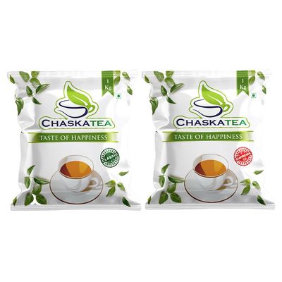 Aroma Tea Pairing CHASKATEA Classic Black Tea (500g) + Supreme Black Tea (1kg) Handpicked Crafted for Chai Lovers with Authentic Traditional Taste and Aroma [Pack of 2 Combo]