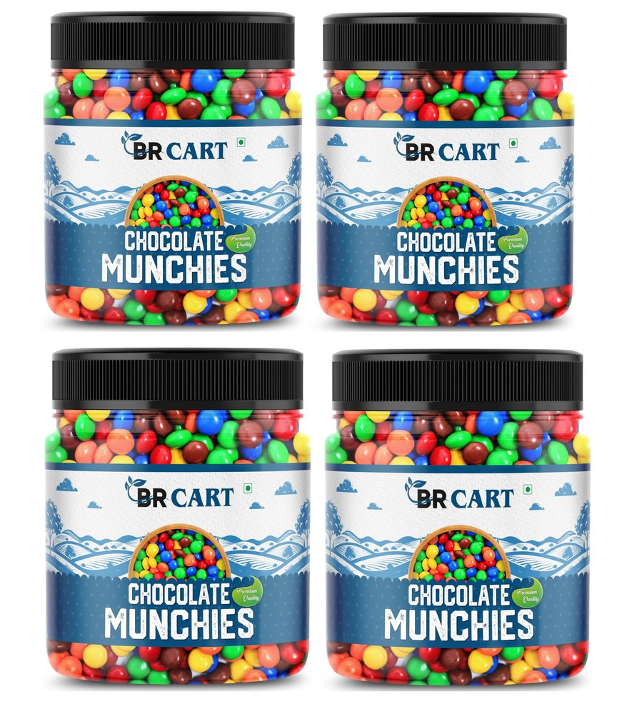 BR Cart Colourful Chocolate Buttons | Gem's | Chocolate Munchies | Gems Buttons Chocolate Candy | Gems Chocolate (400 Gram X 4)