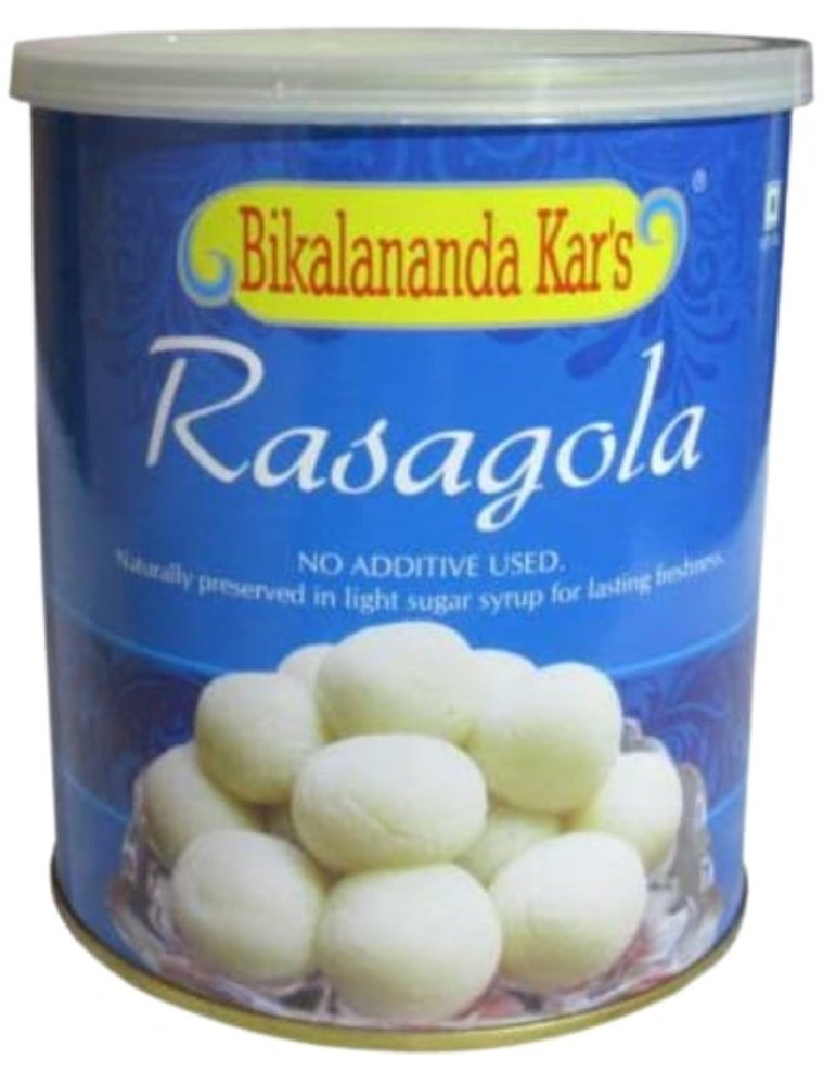 Bikalananda Kar's Special White Rasogolla|Soft Spongy Delicious Sweet|Indian Traditional Sweet Gift Pack (500g) /TIN PACKED/Shelf Life 6 MONTHS