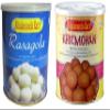Bikalananda Kar's Oriya Sweets/Combo, White Rasagolla and Brown Rasagolla(Khirmohan)/ Salepur Rasogollas Each 500 G (PACK OF 2)=1 Kg TIN Packed/Shelf Life 6 Months view 1